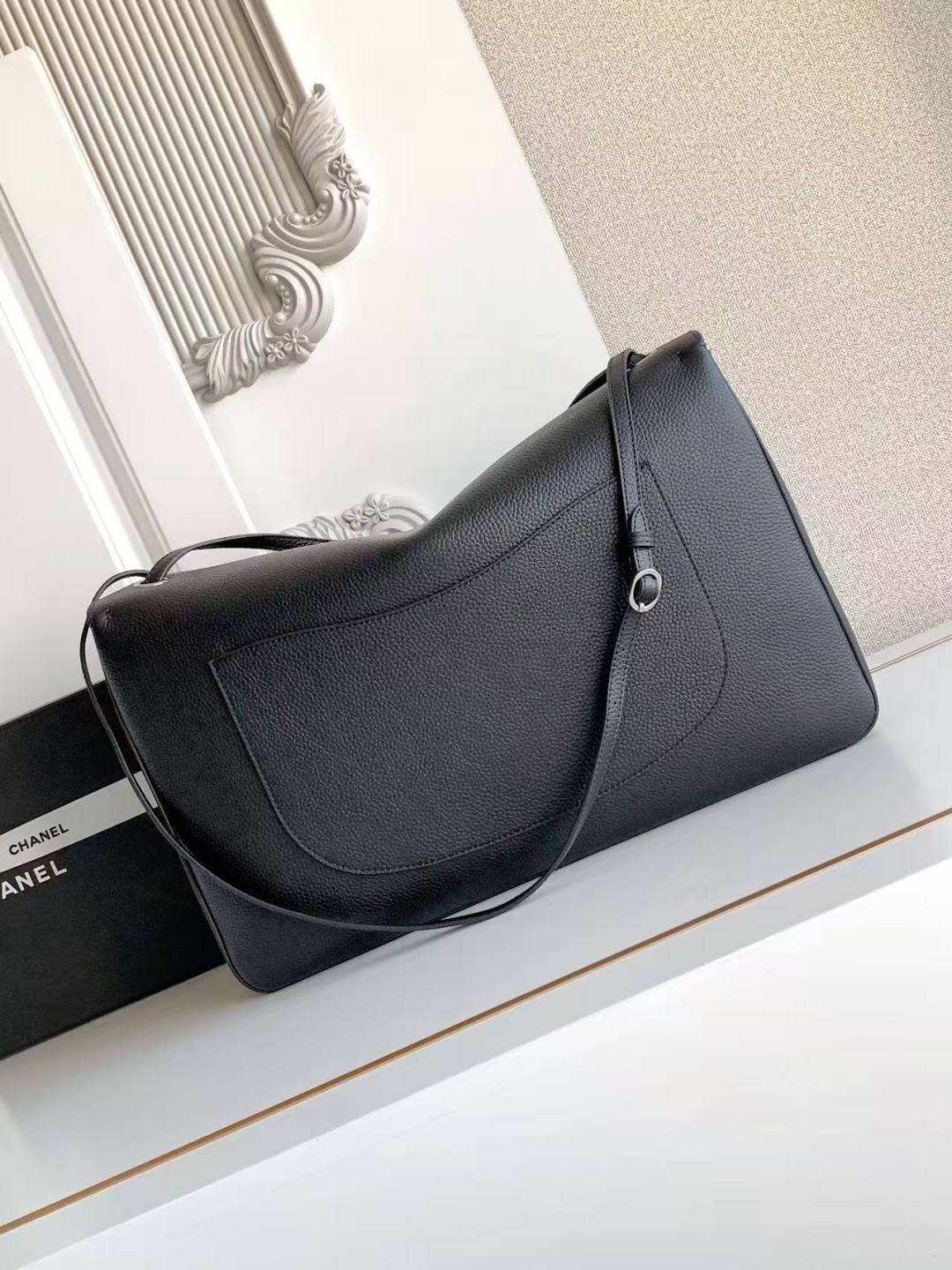 シャネル CHANEL マトラッセ チェーンショルダーバッグ キャビアスキン ブラック ゴールド金具 レディース - 画像 9