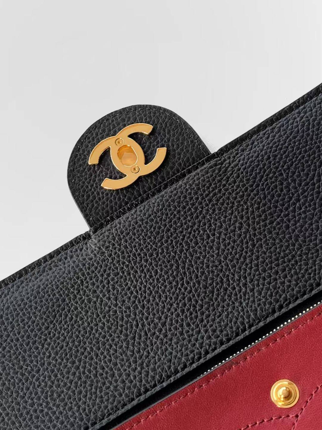 シャネル CHANEL マトラッセ チェーンショルダーバッグ キャビアスキン ブラック ゴールド金具 レディース - 画像 15