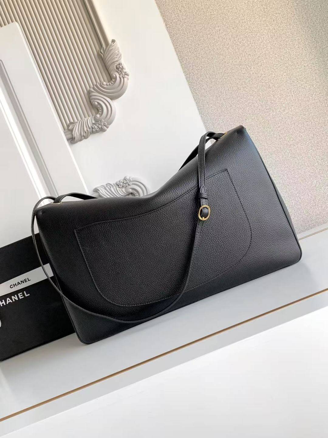 シャネル CHANEL マトラッセ チェーンショルダーバッグ キャビアスキン ブラック ゴールド金具 レディース - 画像 19