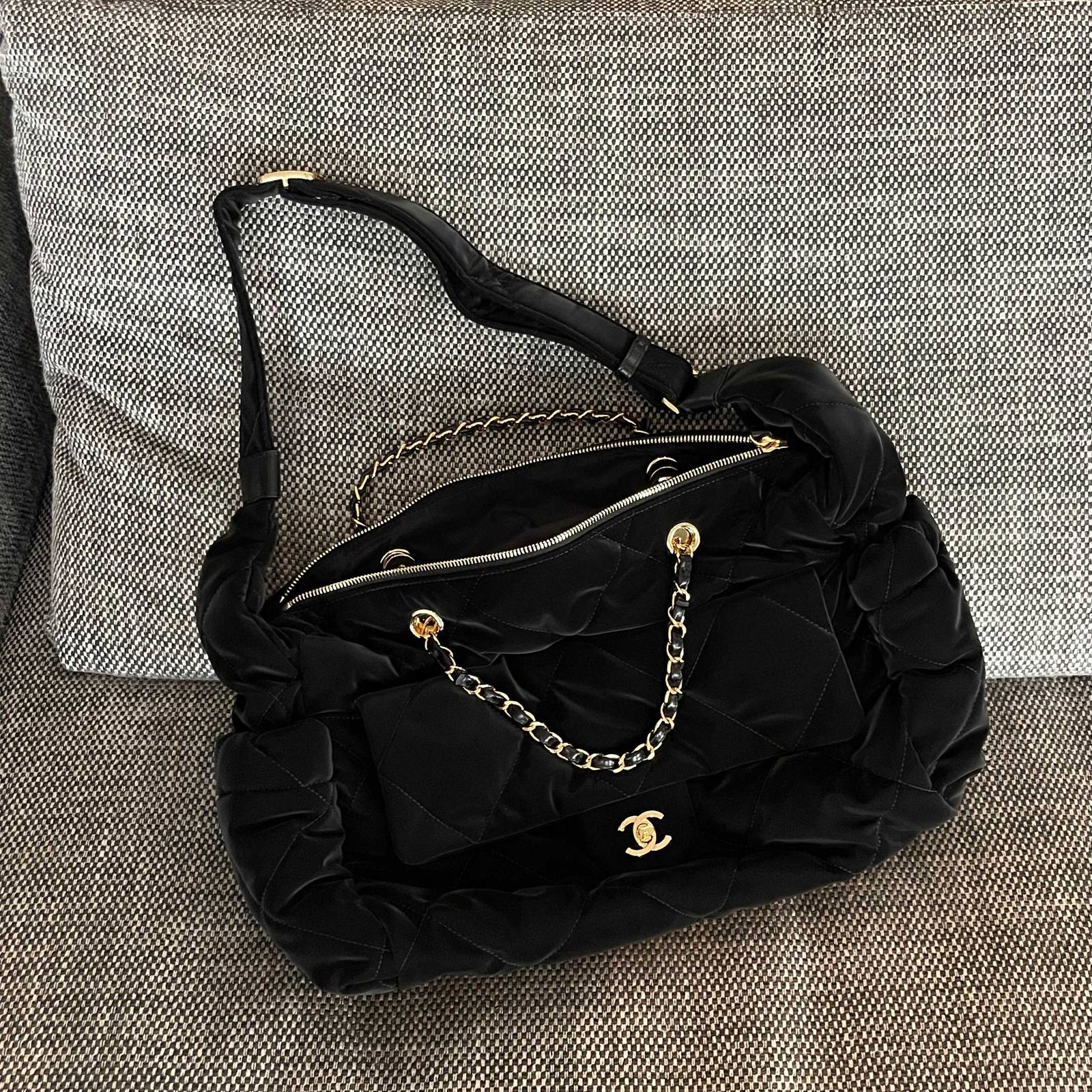 シャネル CHANEL マトラッセ ブラック ラムスキン フラップバッグ ゴールド金具 ターンロック レディース - 画像 8