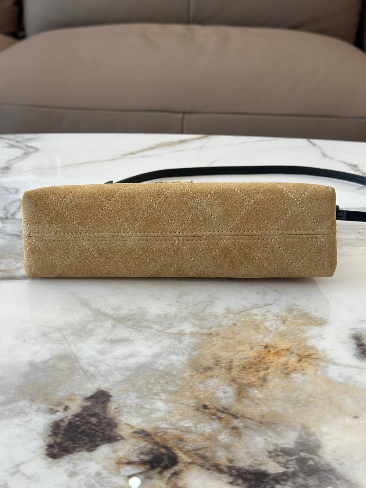 シャネル CHANEL マトラッセ キャビアスキン チェーンショルダーバッグ ゴールド金具 ブラック レディース - 画像 16