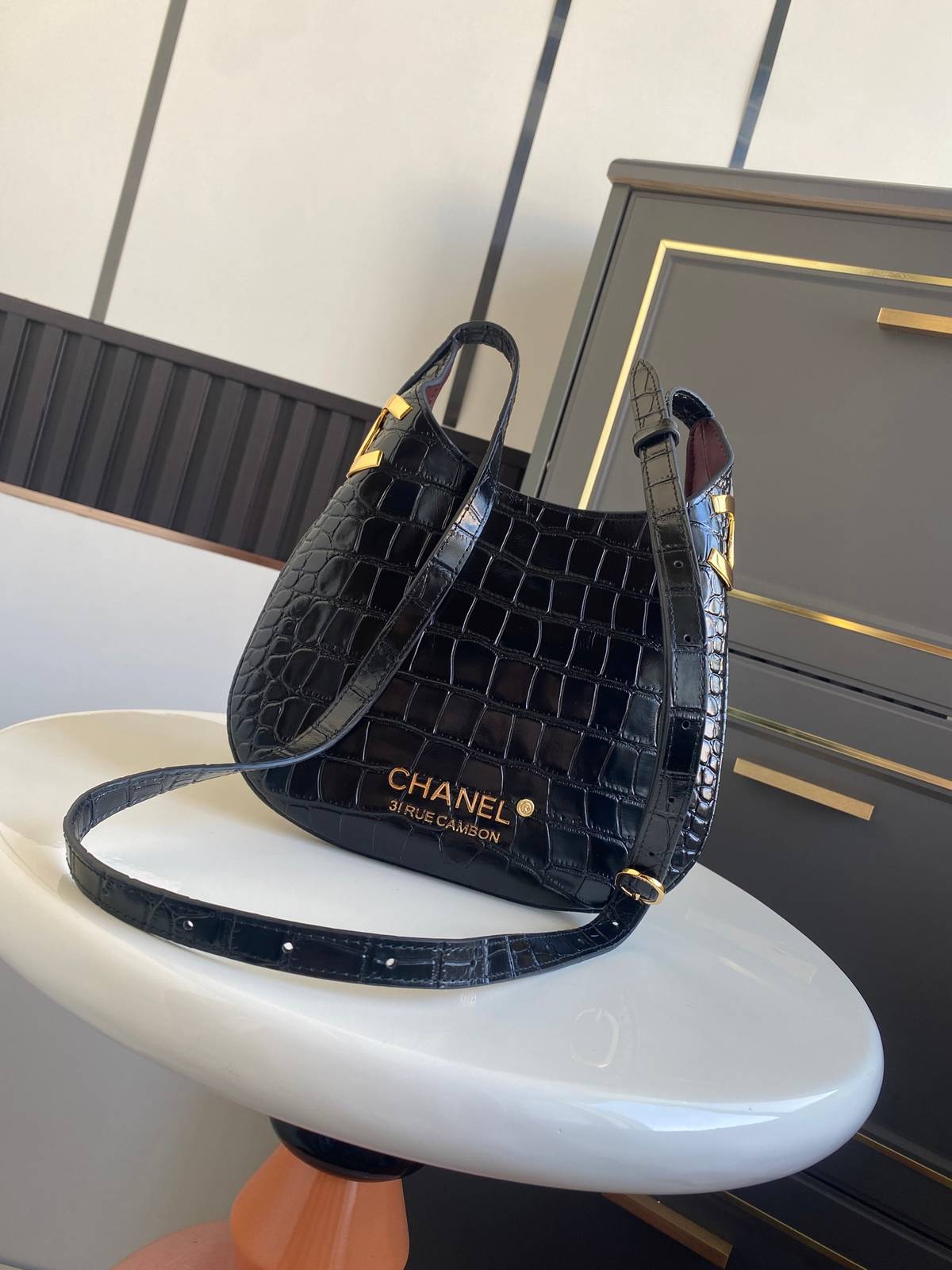 シャネル AS6479 マトラッセ キャビアスキン チェーンショルダーバッグ ゴールド金具 ボルドー裏地 レディース