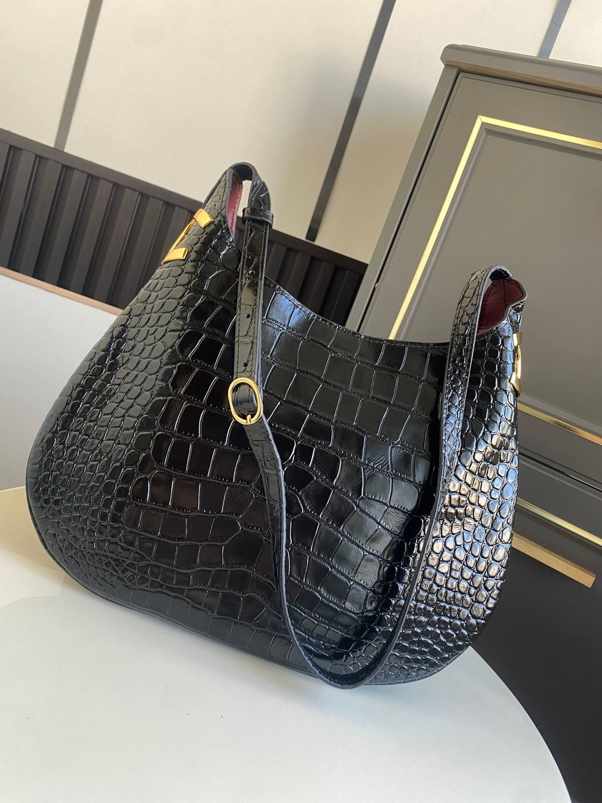 シャネル CHANEL AS6478 マトラッセ キャビアスキン チェーンショルダーバッグ ゴールド金具 ボルドー裏地 - 画像 8