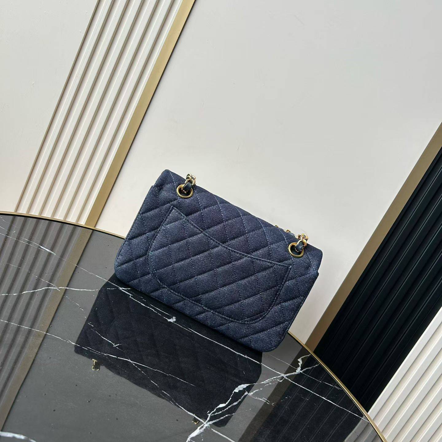 シャネル CHANEL マトラッセ チェーンショルダーバッグ キャビアスキン ゴールド金具 ホワイト レディース - 画像 7