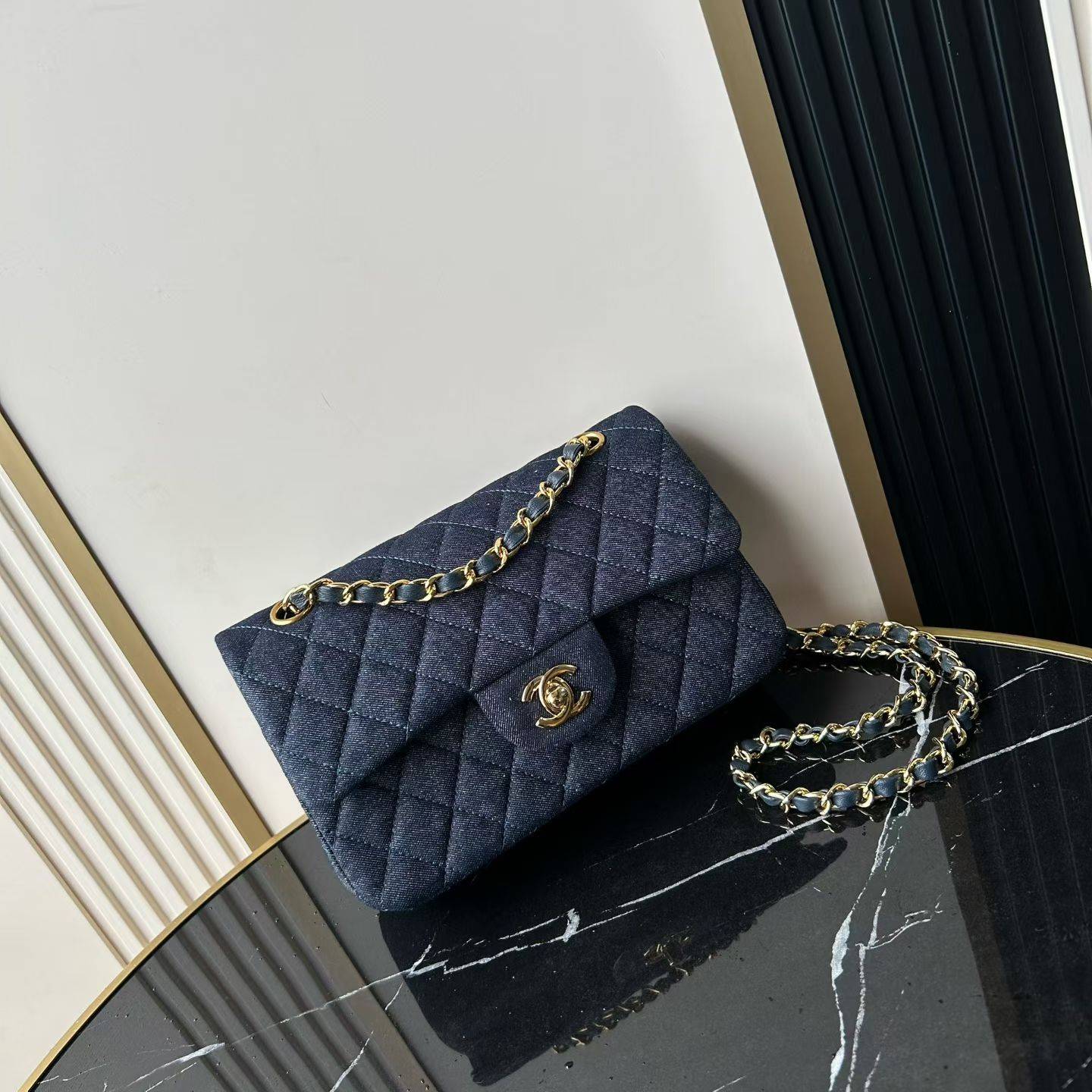 シャネル CHANEL マトラッセ チェーンショルダーバッグ キャビアスキン ゴールド金具 ホワイト レディース - 画像 10