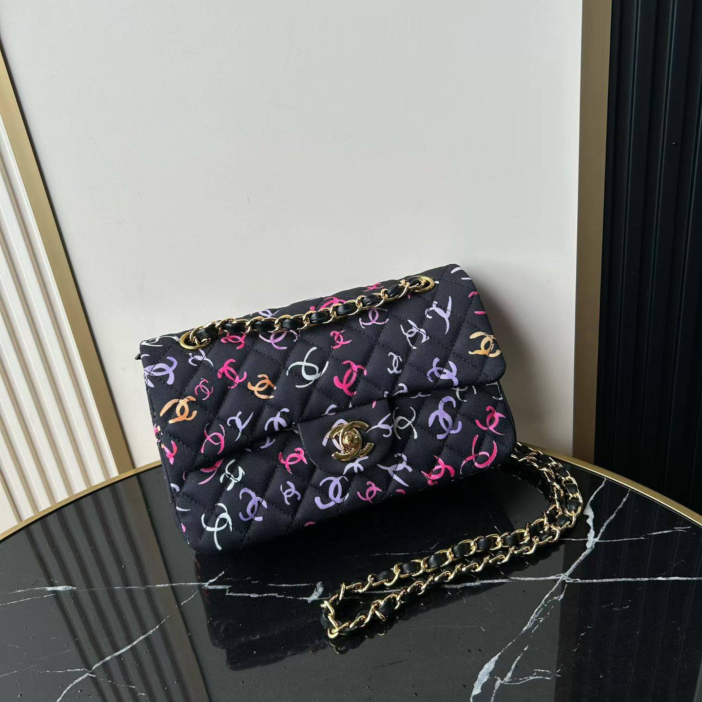 シャネル CHANEL マトラッセ チェーンショルダーバッグ キャビアスキン ゴールド金具 ホワイト レディース - 画像 19