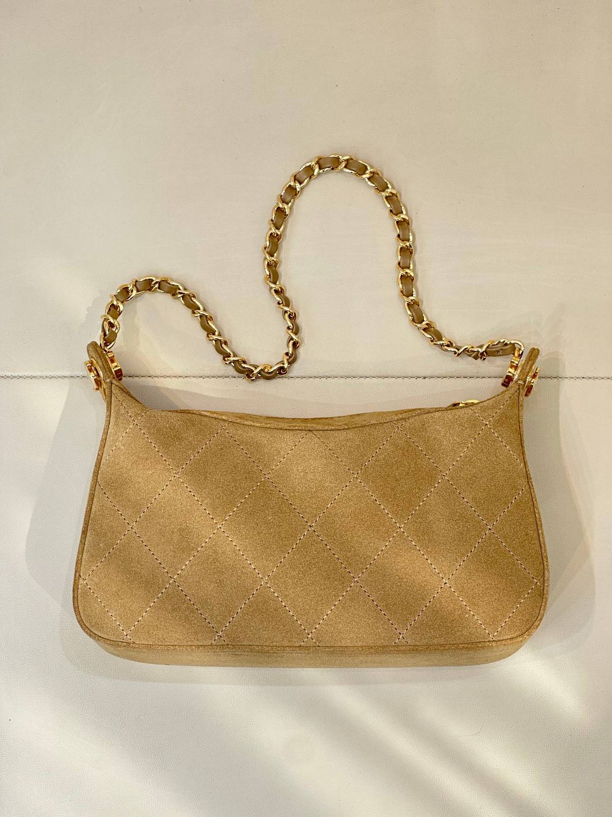 シャネル 6614 マトラッセ ラムスキン チェーンショルダーバッグ ベージュ ゴールド金具 レディース - 画像 5