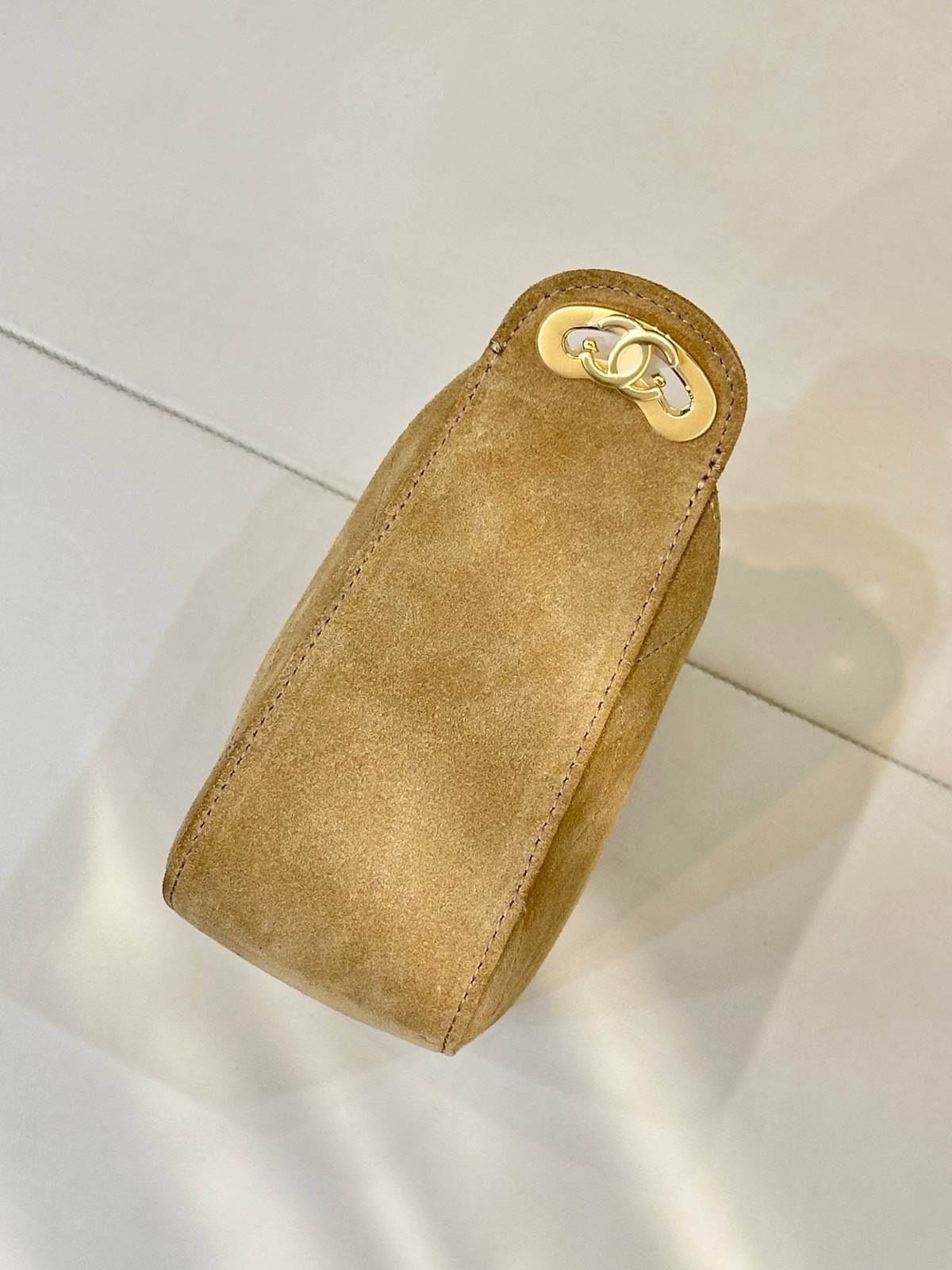 シャネル 6614 マトラッセ ラムスキン チェーンショルダーバッグ ベージュ ゴールド金具 レディース - 画像 6