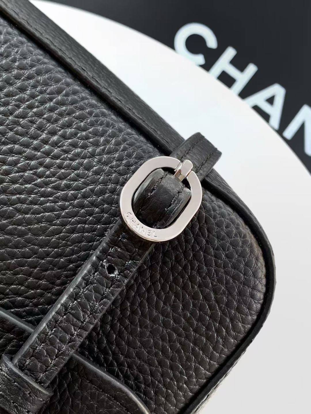 シャネル CHANEL マトラッセ チェーンショルダーバッグ キャビアスキン ブラック ゴールド金具 レディース - 画像 4