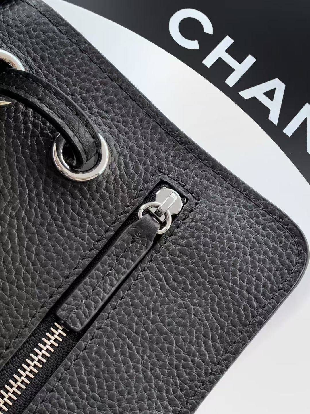 シャネル CHANEL マトラッセ チェーンショルダーバッグ キャビアスキン ブラック ゴールド金具 レディース - 画像 5