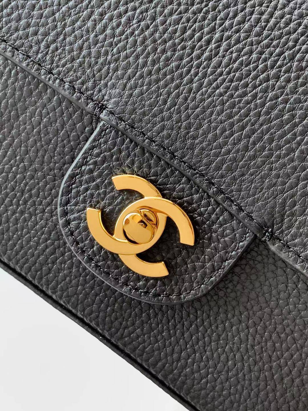シャネル CHANEL マトラッセ チェーンショルダーバッグ キャビアスキン ブラック ゴールド金具 レディース - 画像 16