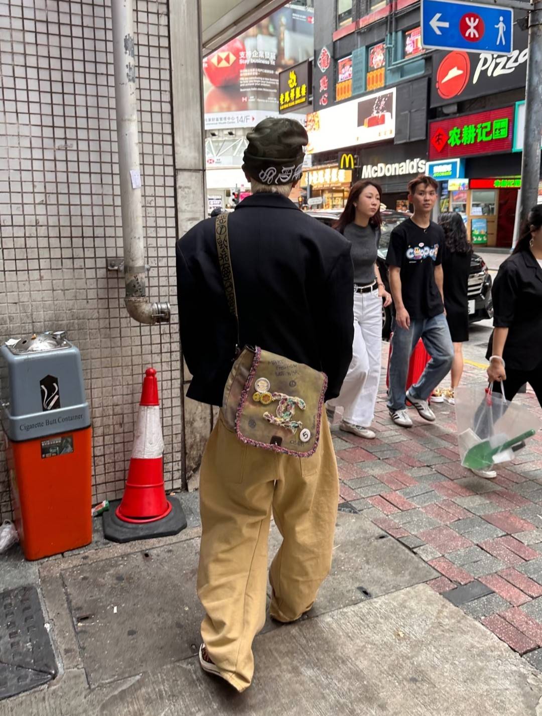 シャネル CHANEL ヴィンテージ反戦包 小型 マトラッセ チェーンショルダーバッグ ブラック金具 レディース - 画像 5