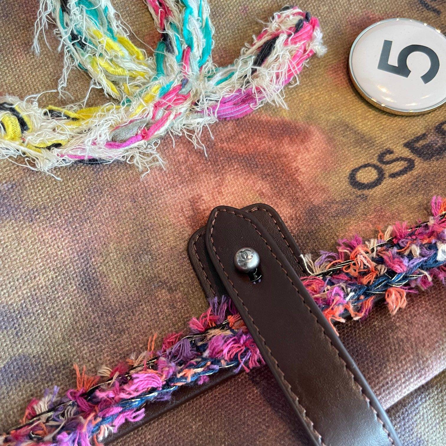 シャネル CHANEL ヴィンテージ反戦包 小型 マトラッセ チェーンショルダーバッグ ブラック金具 レディース - 画像 11