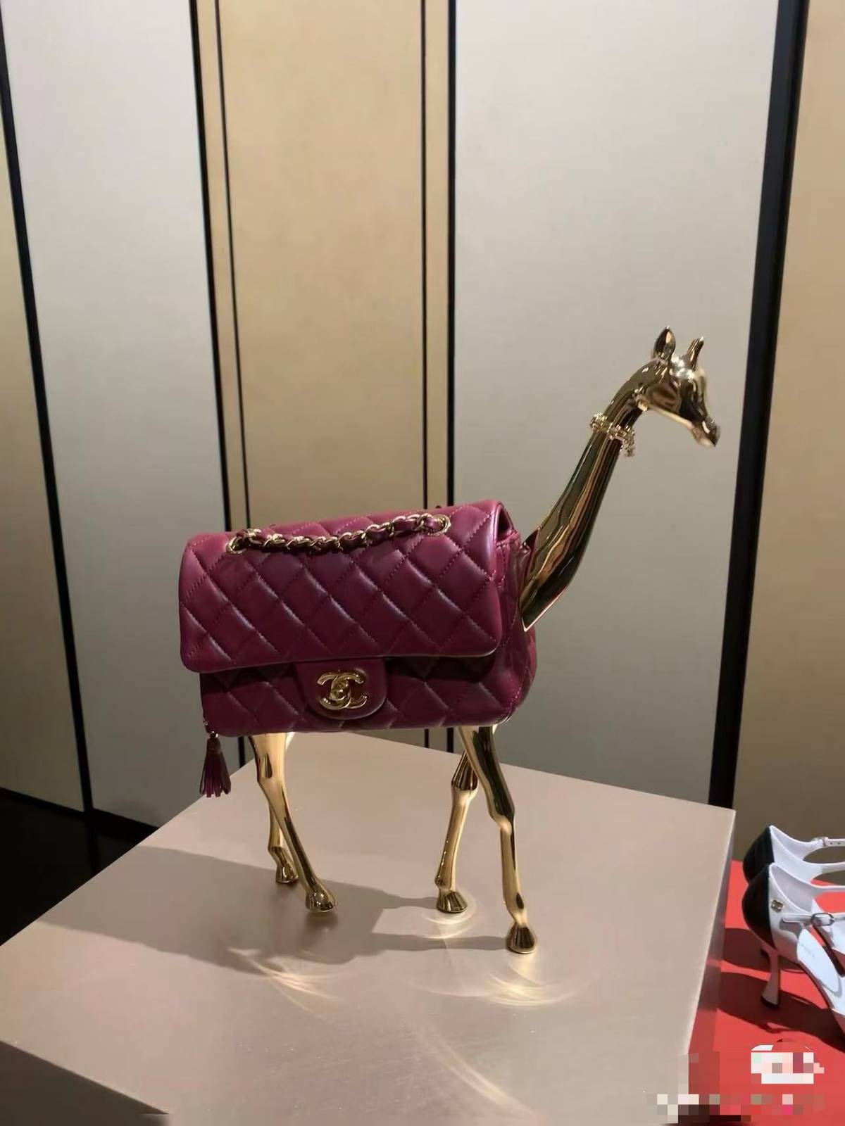シャネル CHANEL マトラッセ チェーンショルダーバッグ ゴールド金具 レディース ブラック ベージュ レッド ボル - 画像 9