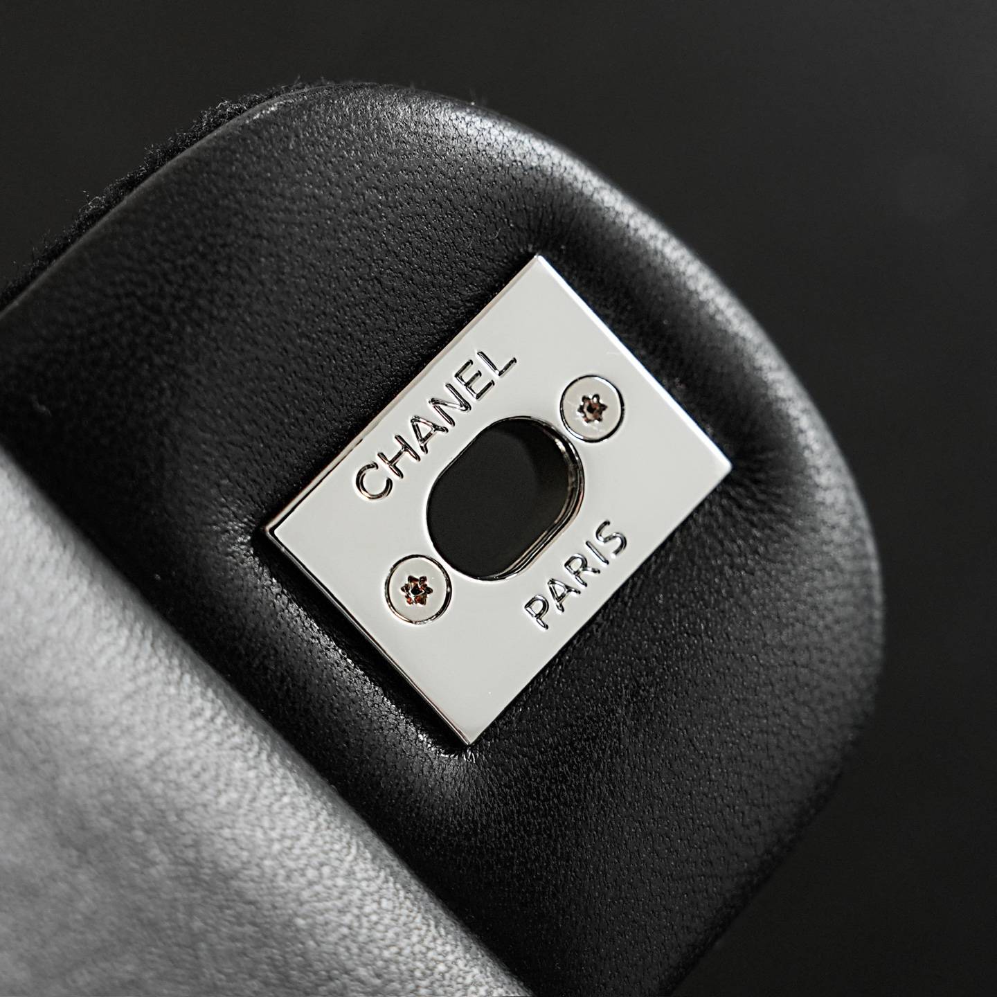 シャネル CHANEL マトラッセ キャビアスキン フラップバッグ ブラック シルバー金具 ターンロック レディース - 画像 15