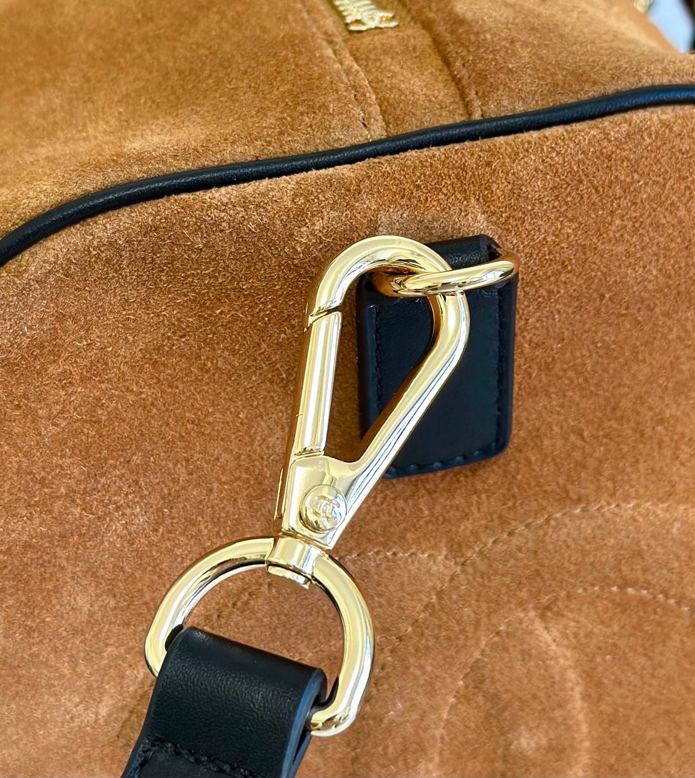 シャネル 274651 ボストンバッグ マトラッセ キャビアスキン ゴールド金具 レザー編み込みチェーン ターンロック - 画像 4