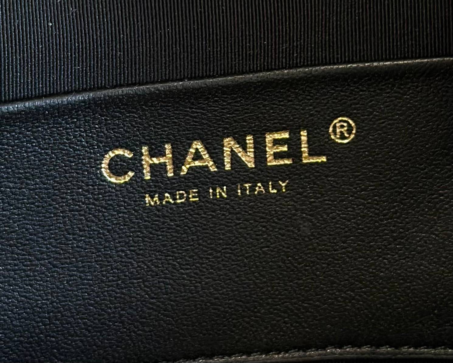 シャネル CHANEL マトラッセ ラムスキン チェーンショルダーバッグ ブラック ゴールド金具 レディース - 画像 11