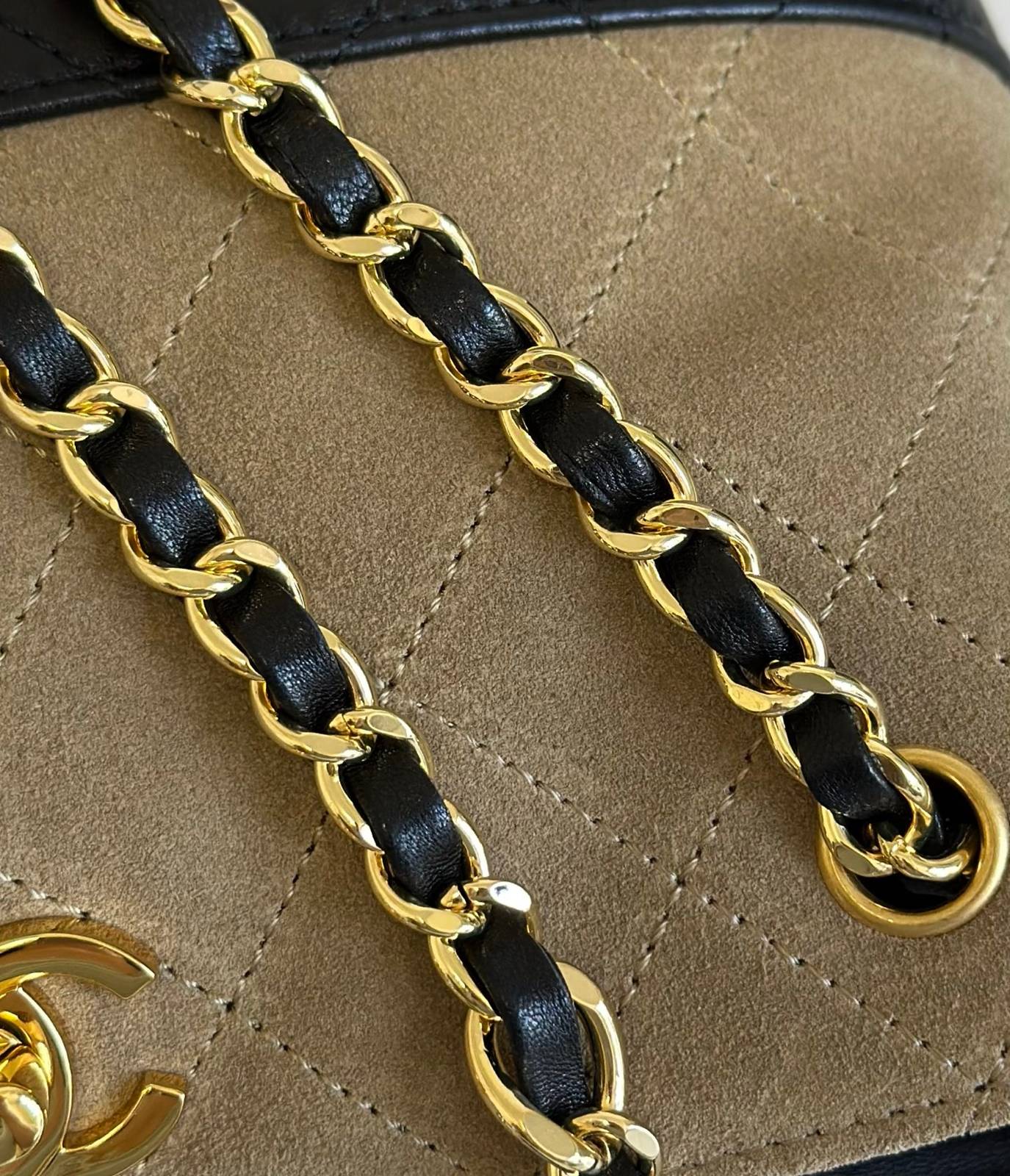 シャネル CHANEL マトラッセ ラムスキン チェーンショルダーバッグ ブラック ゴールド金具 レディース - 画像 12