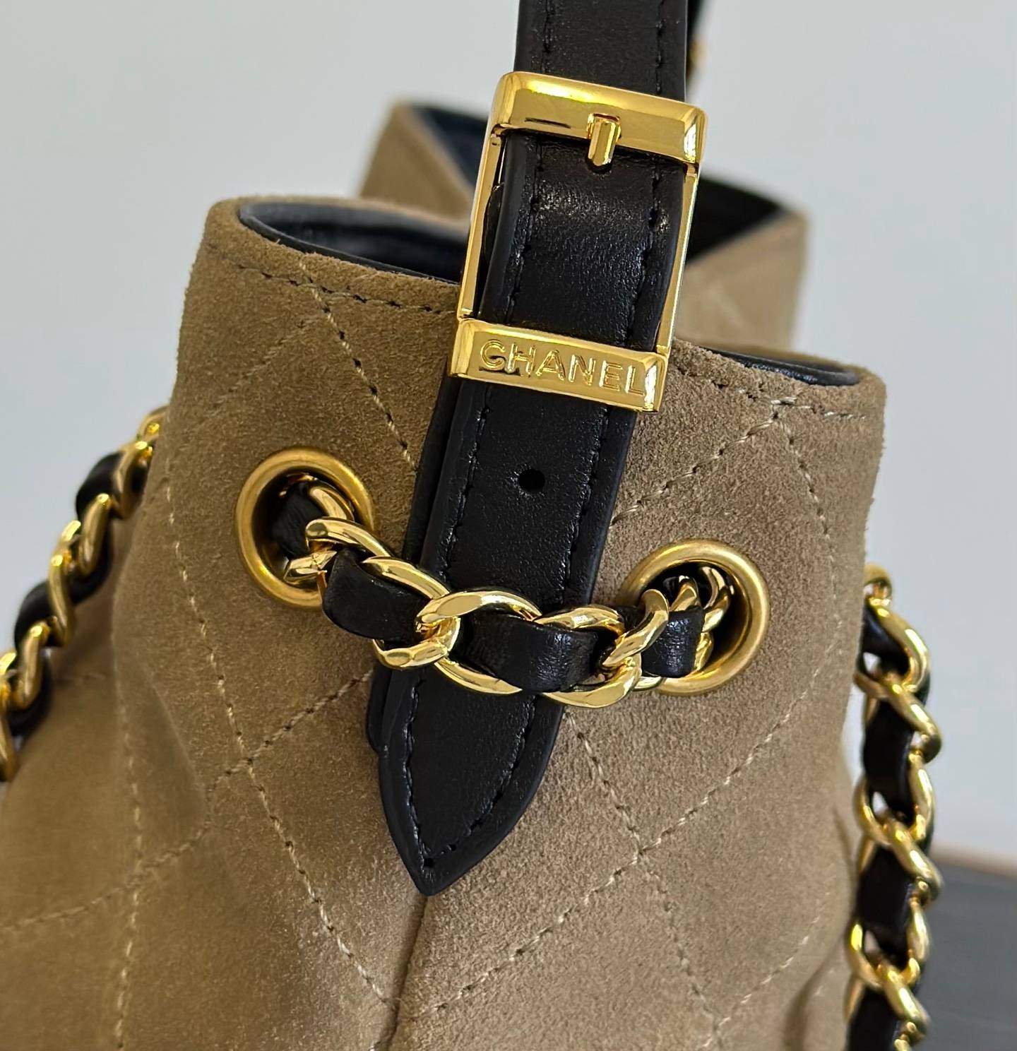 シャネル CHANEL マトラッセ ラムスキン チェーンショルダーバッグ ブラック ゴールド金具 レディース - 画像 13