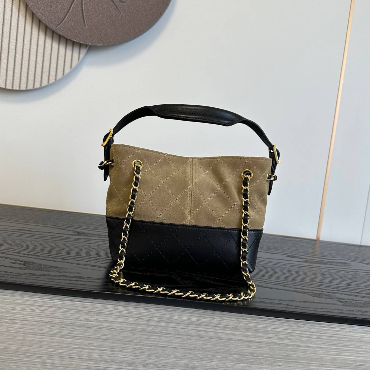 シャネル CHANEL マトラッセ ラムスキン チェーンショルダーバッグ ブラック ゴールド金具 レディース - 画像 17