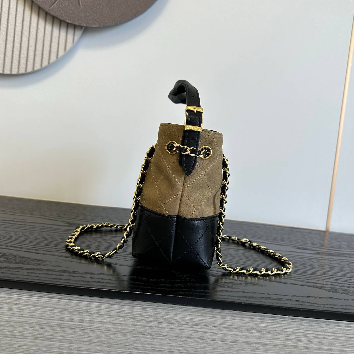 シャネル CHANEL マトラッセ ラムスキン チェーンショルダーバッグ ブラック ゴールド金具 レディース - 画像 18
