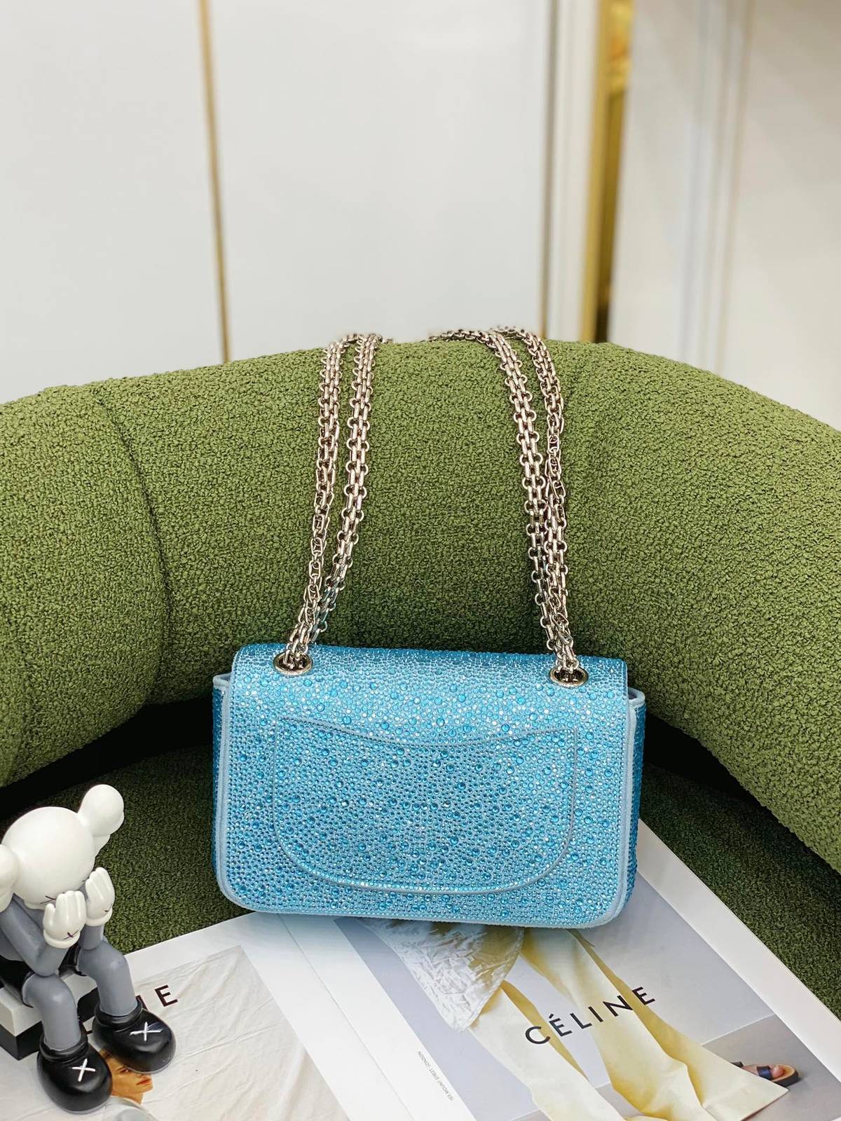 シャネル CHANEL マトラッセ ラムスキン チェーンショルダーバッグ ゴールド金具 ミニサイズ レディース - 画像 9