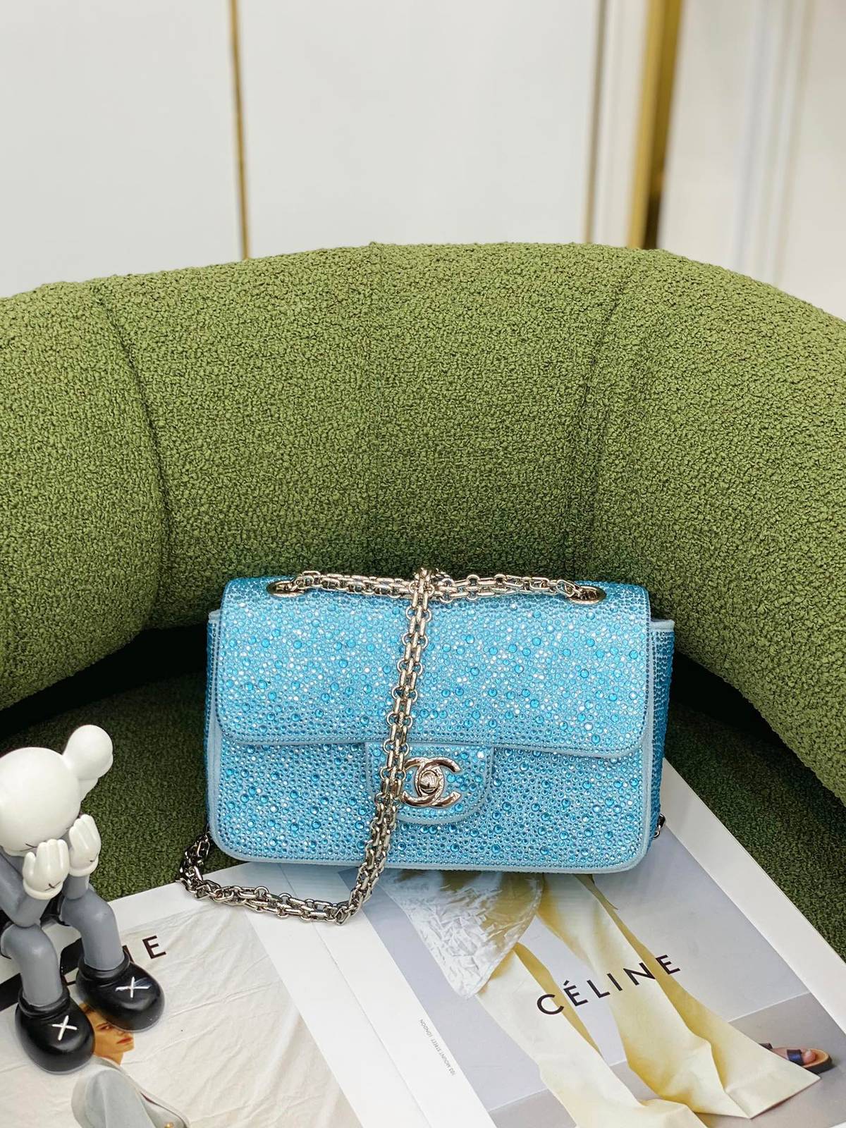 シャネル CHANEL マトラッセ ラムスキン チェーンショルダーバッグ ゴールド金具 ミニサイズ レディース - 画像 10