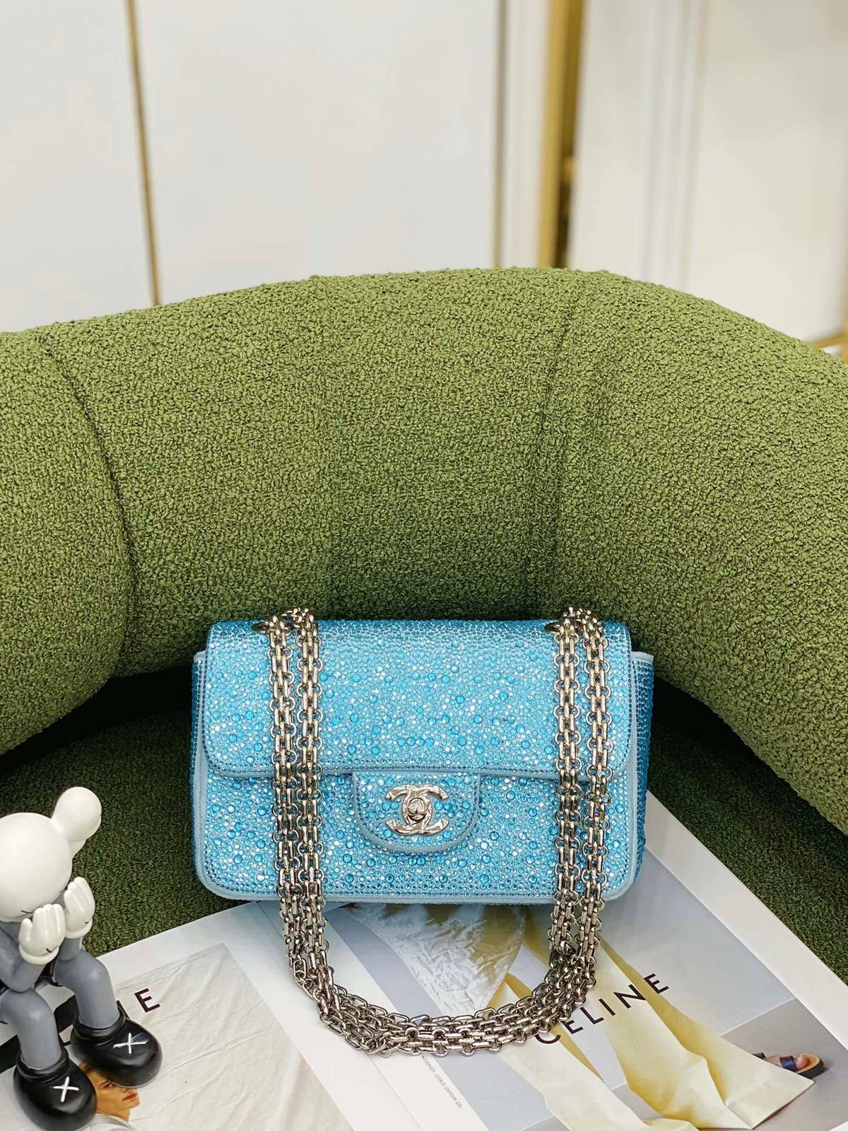 シャネル CHANEL マトラッセ ラムスキン チェーンショルダーバッグ ゴールド金具 ミニサイズ レディース - 画像 11