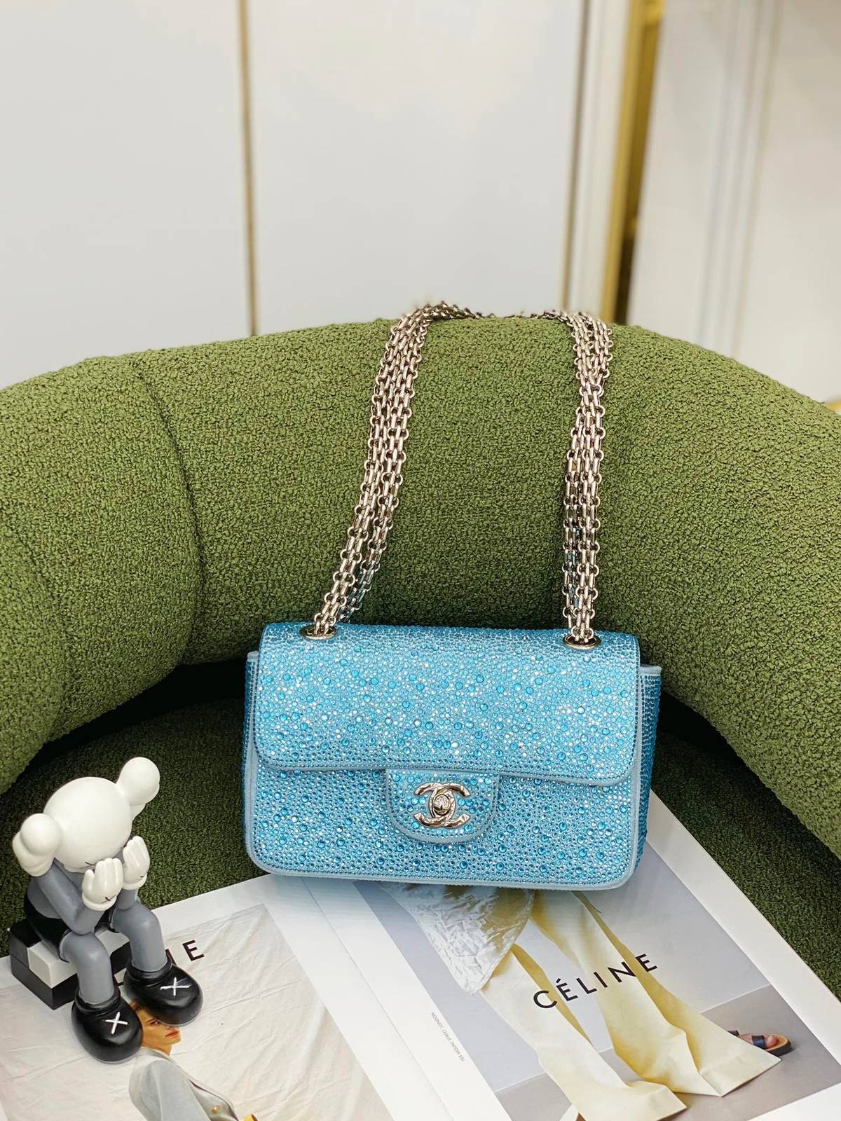 シャネル CHANEL マトラッセ ラムスキン チェーンショルダーバッグ ゴールド金具 ミニサイズ レディース - 画像 12