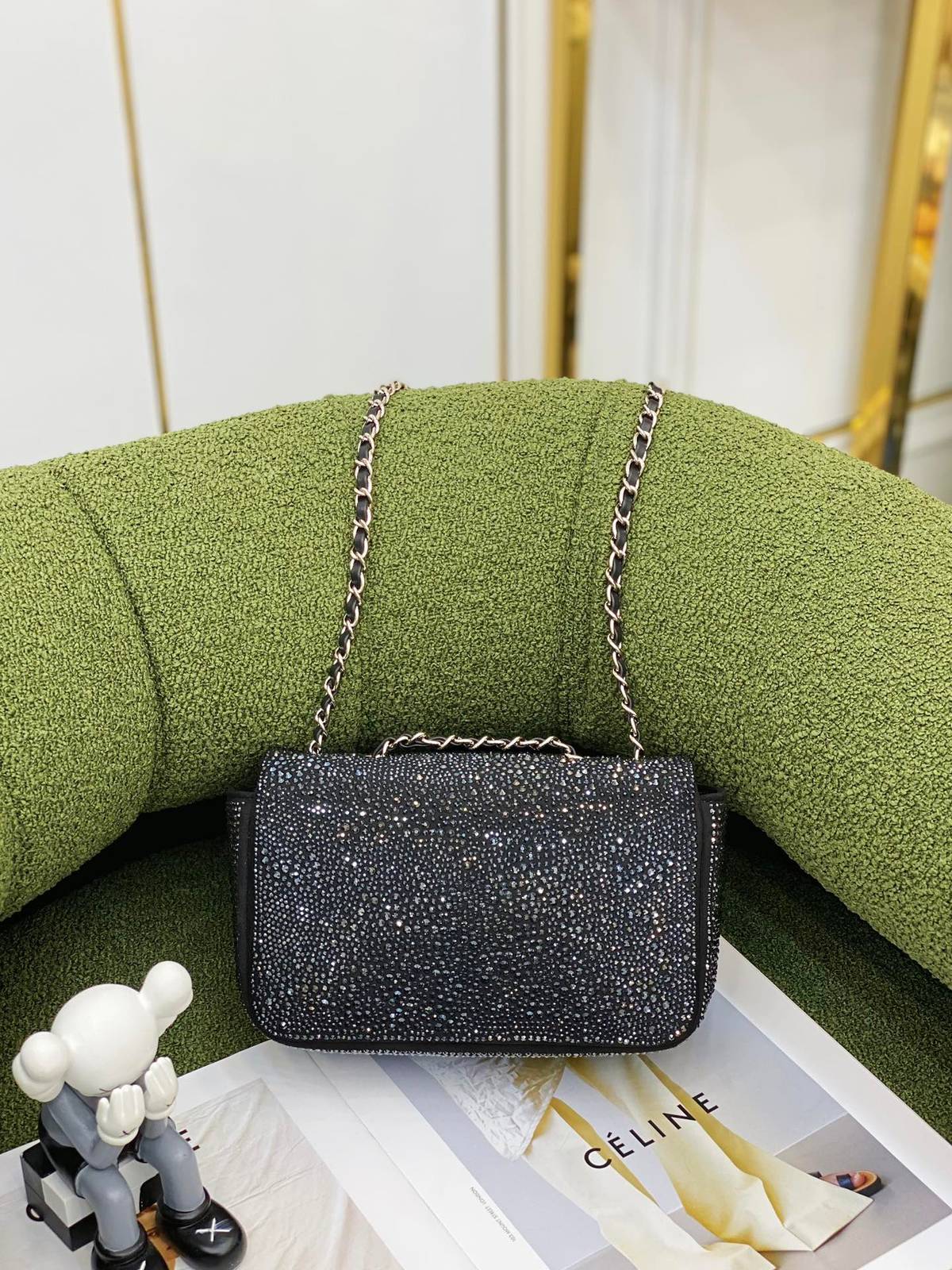 シャネル CHANEL マトラッセ ラムスキン チェーンショルダーバッグ ゴールド金具 ミニサイズ レディース - 画像 18
