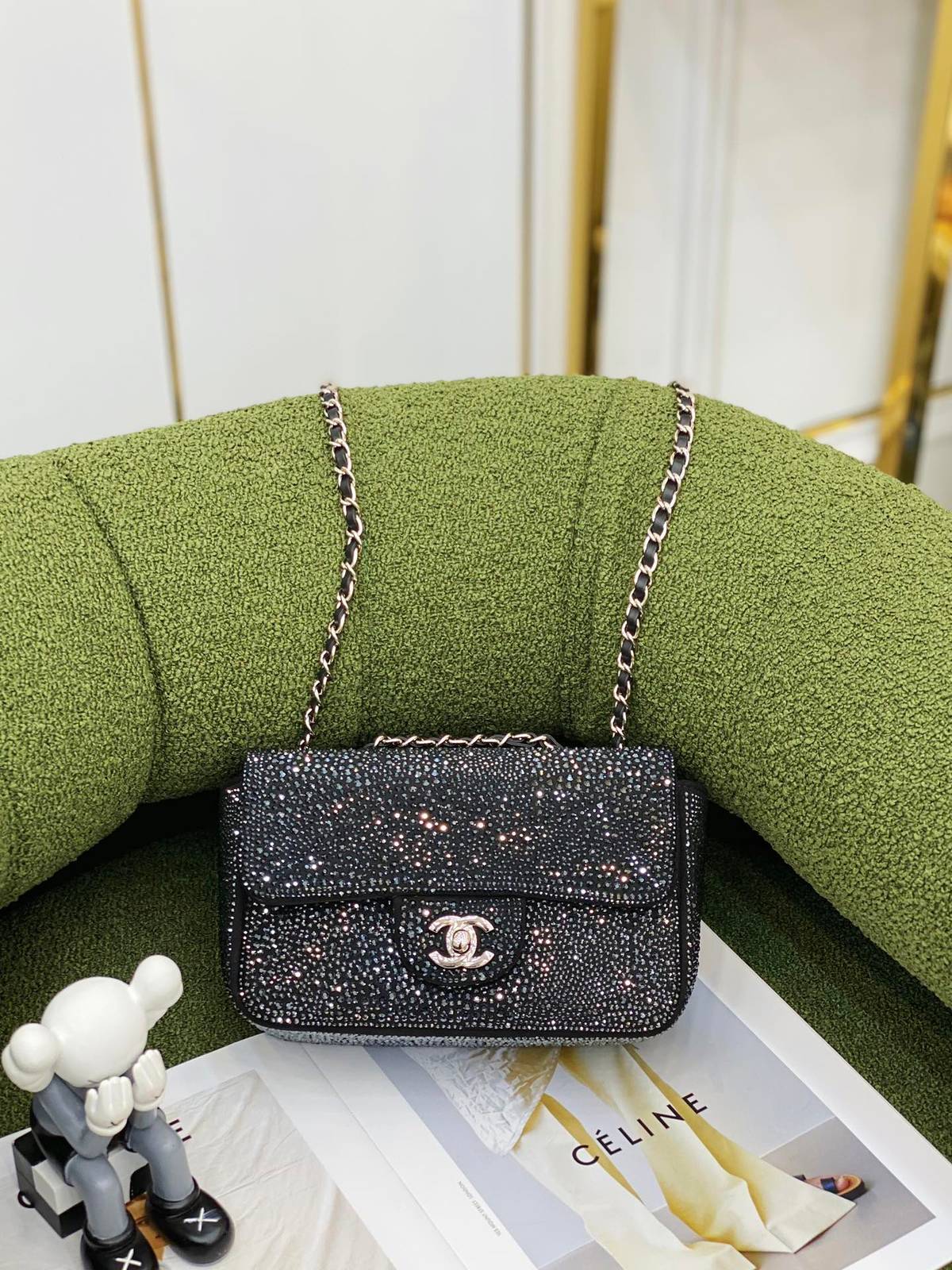 シャネル CHANEL マトラッセ ラムスキン チェーンショルダーバッグ ゴールド金具 ミニサイズ レディース - 画像 20