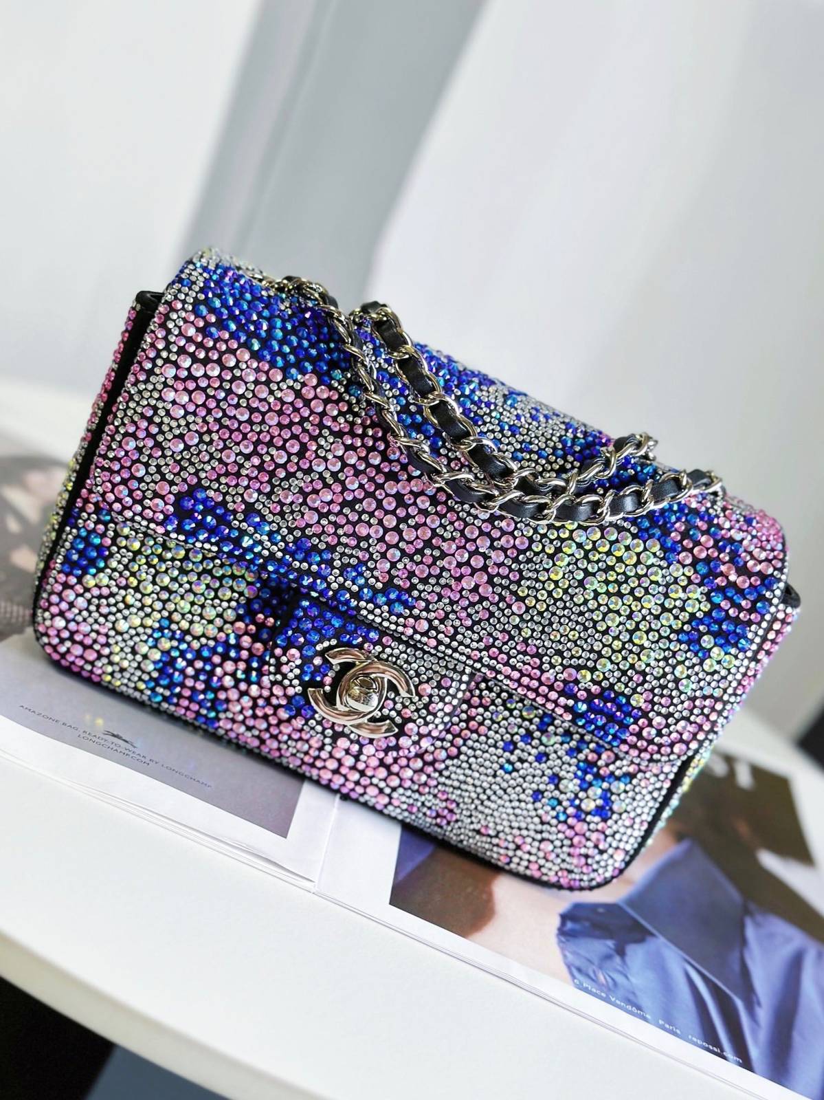 シャネル CHANEL マトラッセ フラップバッグ キャビアスキン ゴールド金具 2WAY ショルダーバッグ レディース - 画像 9