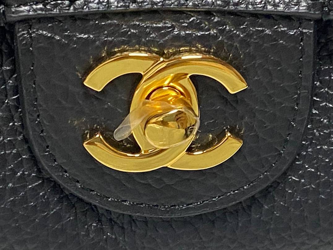 シャネル CHANEL マトラッセ ミニフラップバッグ キャビアスキン ゴールド金具 レディース ブラック - 画像 8