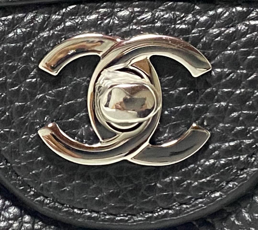 シャネル CHANEL マトラッセ ミニフラップバッグ キャビアスキン ゴールド金具 レディース ブラック - 画像 17