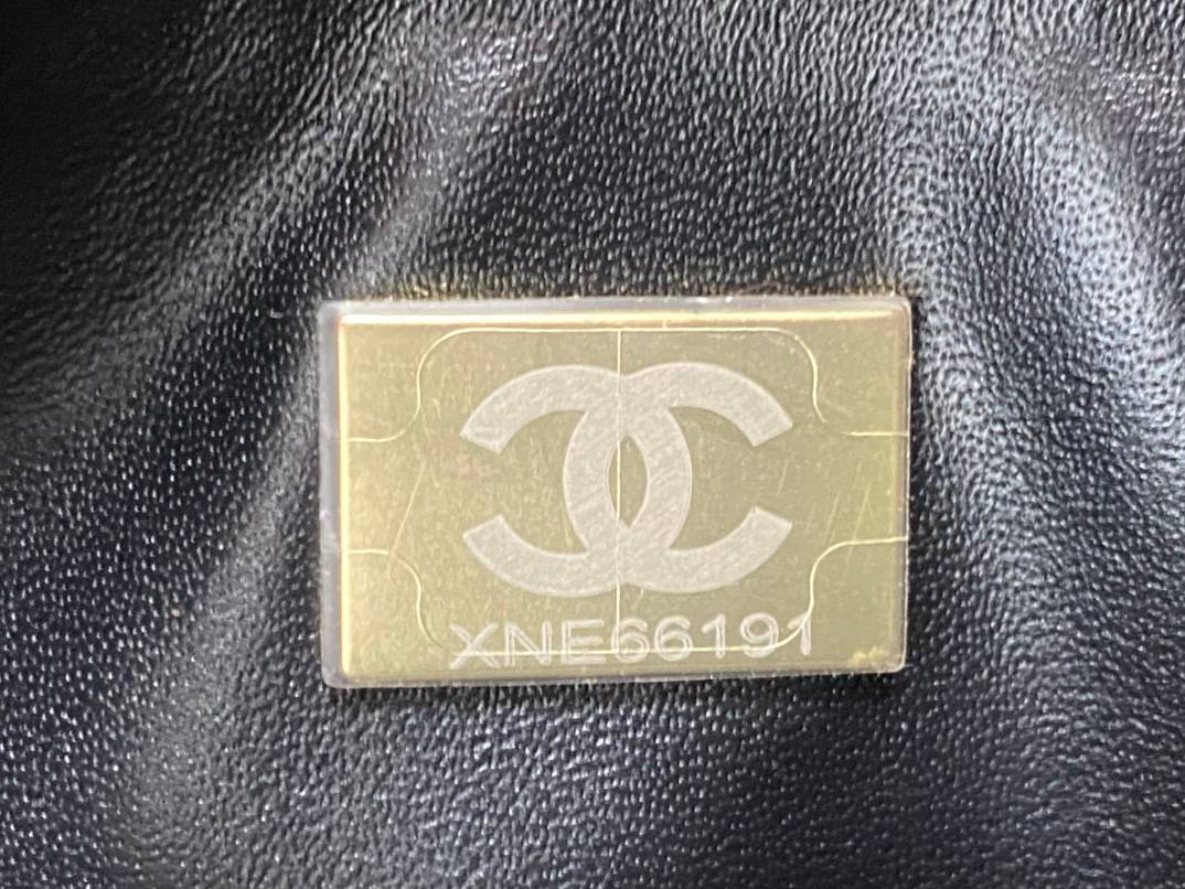 シャネル CHANEL マトラッセ ミニフラップバッグ キャビアスキン ゴールド金具 レディース ブラック - 画像 20