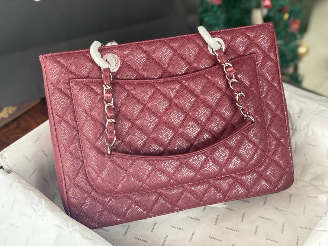 シャネル CHANEL マトラッセ チェーンショルダーバッグ キャビアスキン ゴールド金具 ブラック ホワイト ベージュ - 画像 7