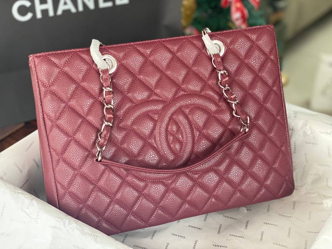 シャネル CHANEL マトラッセ チェーンショルダーバッグ キャビアスキン ゴールド金具 ブラック ホワイト ベージュ - 画像 9