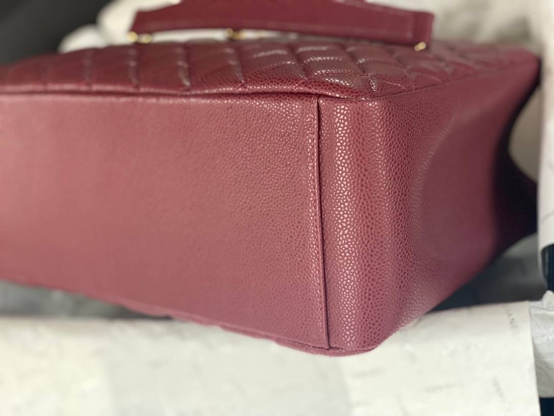 シャネル CHANEL マトラッセ チェーンショルダーバッグ キャビアスキン ゴールド金具 ブラック ホワイト ベージュ - 画像 14