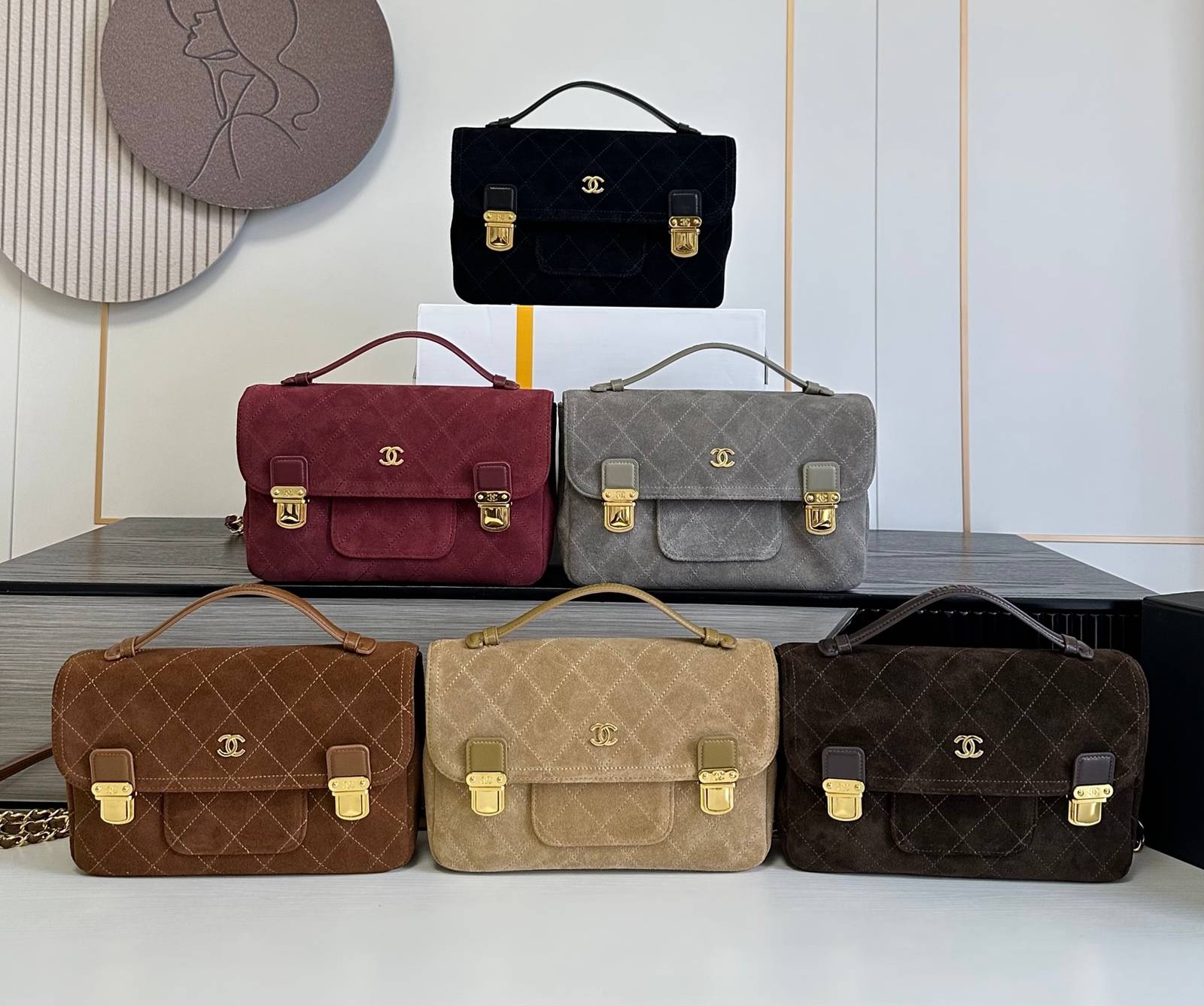 シャネル 6465 マトラッセ ラムスキン チェーンショルダーバッグ ベージュ ゴールド金具 2WAY レディース