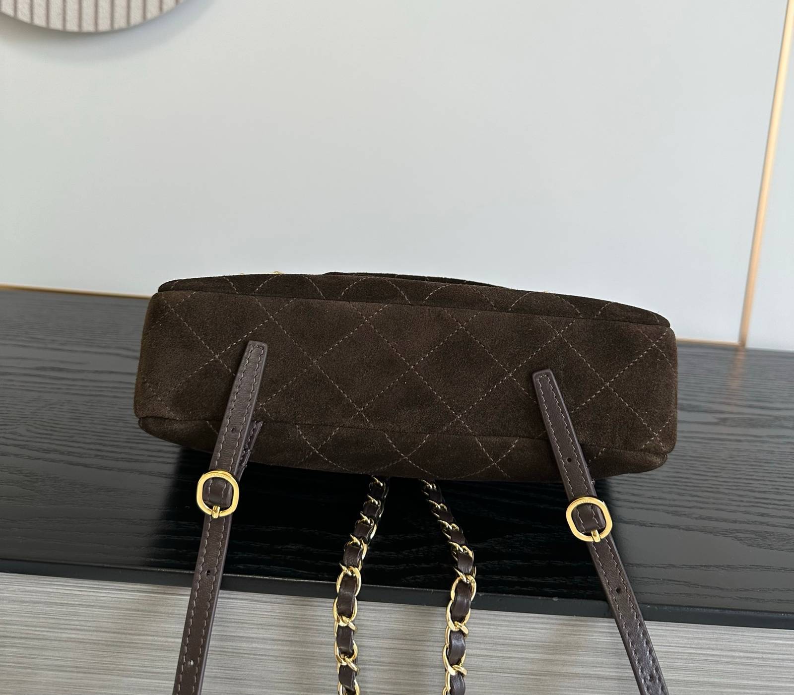 シャネル 6465 マトラッセ ラムスキン チェーンショルダーバッグ ベージュ ゴールド金具 2WAY レディース - 画像 16