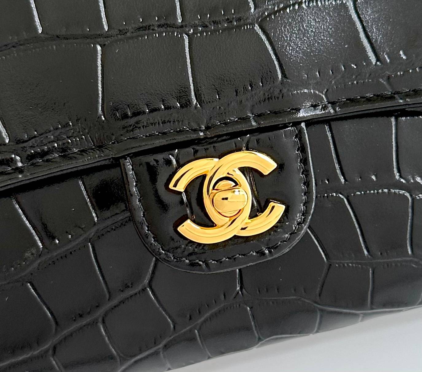 シャネル CHANEL マトラッセ キャビアスキン チェーンショルダーバッグ ブラック ゴールド金具 レディース - 画像 5