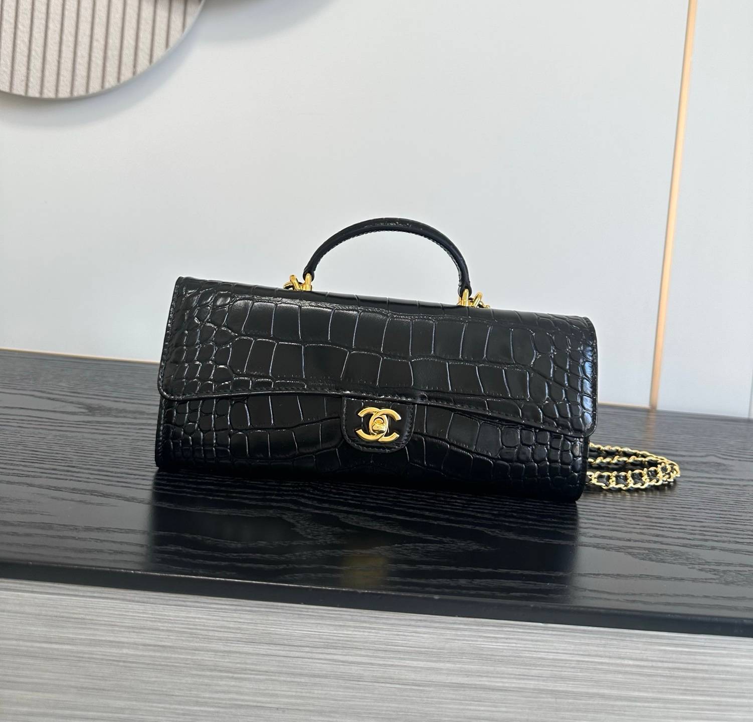 シャネル CHANEL マトラッセ キャビアスキン チェーンショルダーバッグ ブラック ゴールド金具 レディース - 画像 10