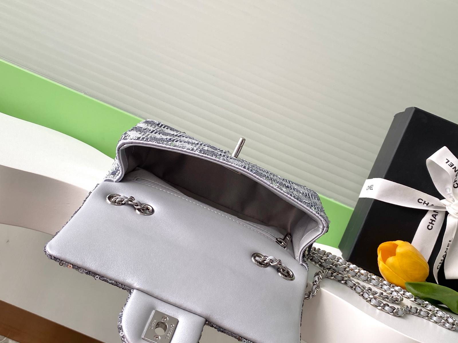 シャネル CHANEL マトラッセ フラップバッグ チェーンショルダー ボルドー裏地 ゴールド金具 ピンク レディース - 画像 13