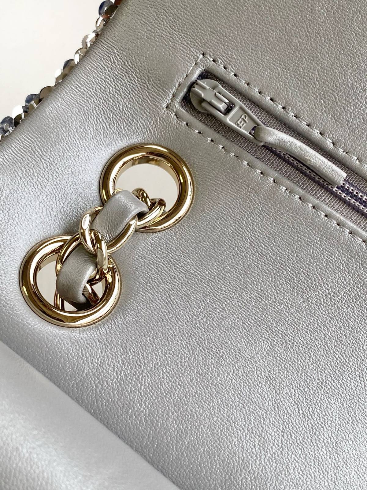 シャネル CHANEL AS1112 マトラッセ ラムスキン チェーンショルダーバッグ ゴールド金具 ワンポイント バイ - 画像 4