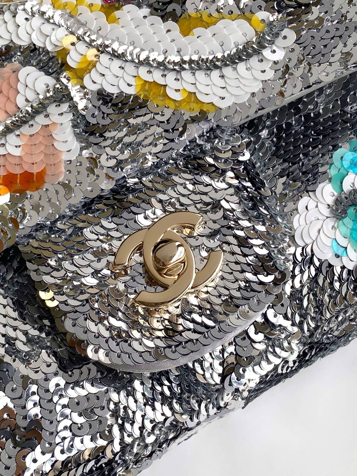 シャネル CHANEL AS1112 マトラッセ ラムスキン チェーンショルダーバッグ ゴールド金具 ワンポイント バイ - 画像 5