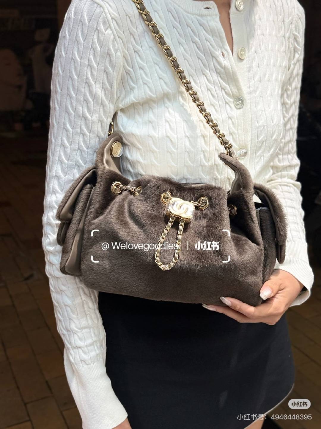 シャネル CHANEL マトラッセ ラムスキン チェーンショルダーバッグ レディース ゴールド金具 ブラック ベージュ - 画像 3