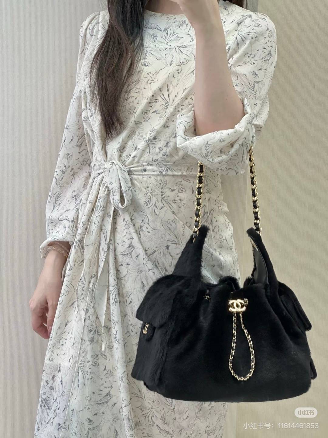 シャネル CHANEL マトラッセ ラムスキン チェーンショルダーバッグ レディース ゴールド金具 ブラック ベージュ - 画像 5