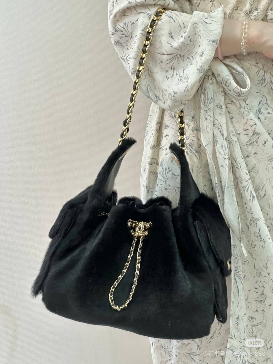 シャネル CHANEL マトラッセ ラムスキン チェーンショルダーバッグ レディース ゴールド金具 ブラック ベージュ - 画像 9