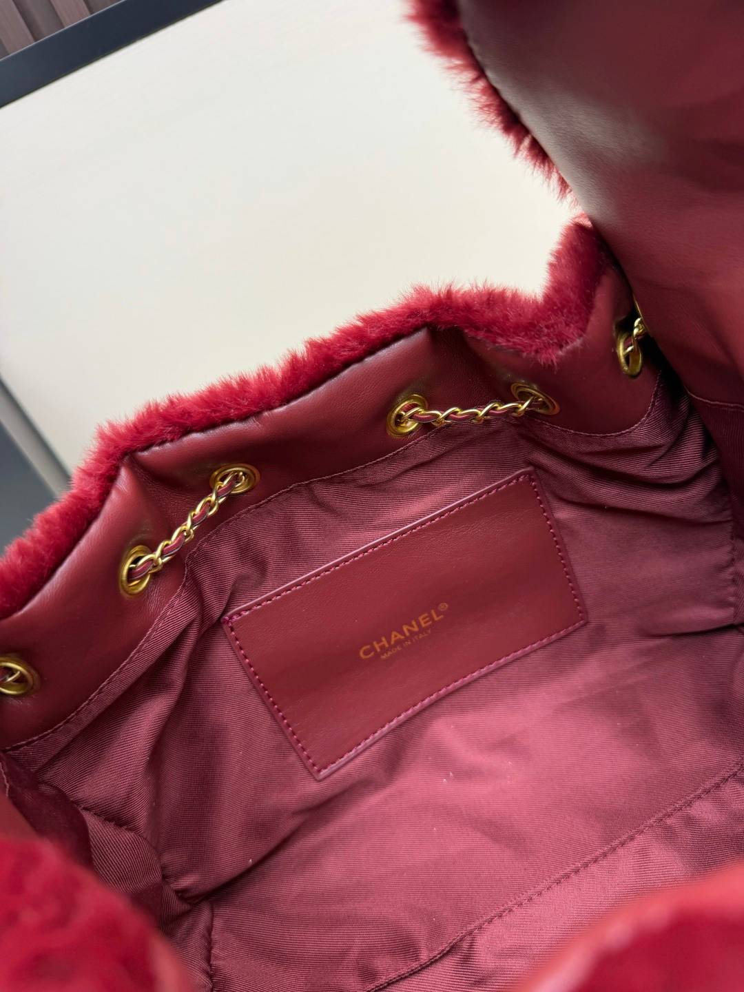 シャネル CHANEL マトラッセ ラムスキン チェーンショルダーバッグ レディース ゴールド金具 ブラック ベージュ - 画像 19
