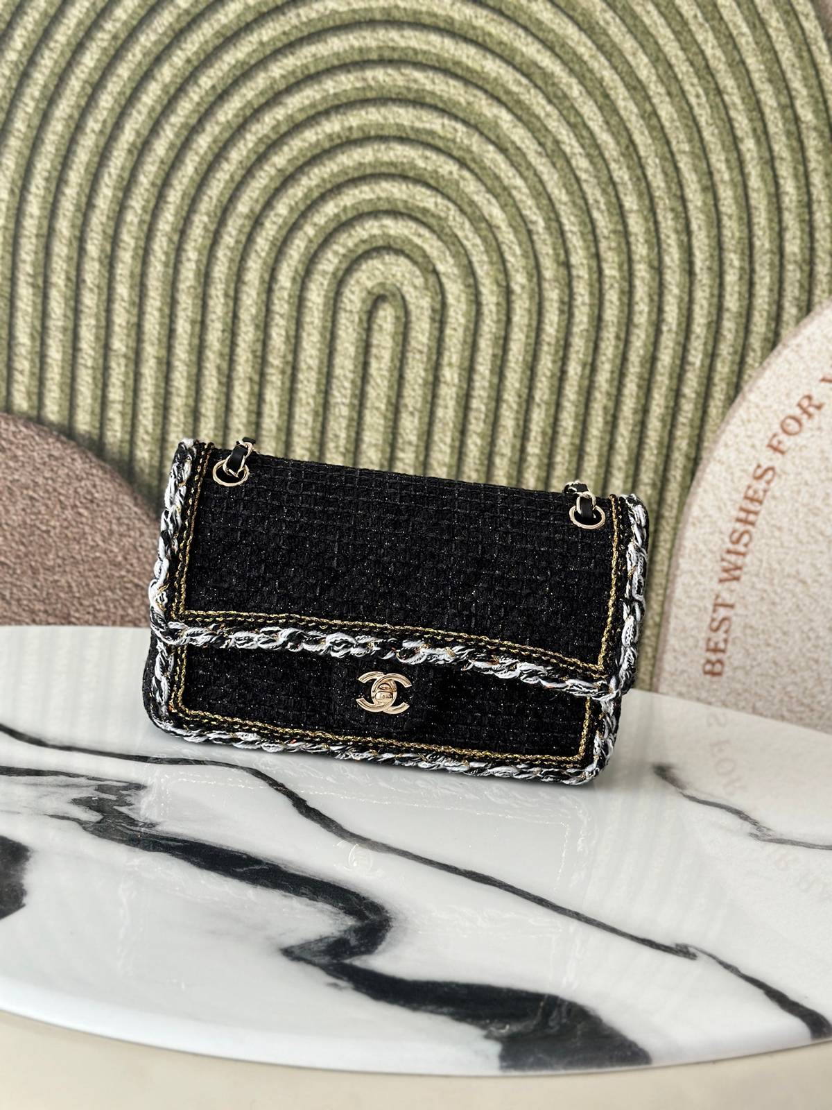 シャネル CHANEL 2625 マトラッセ チェーンウォレット ブラックキャビアスキン ゴールド金具 ターンロック レ - 画像 10
